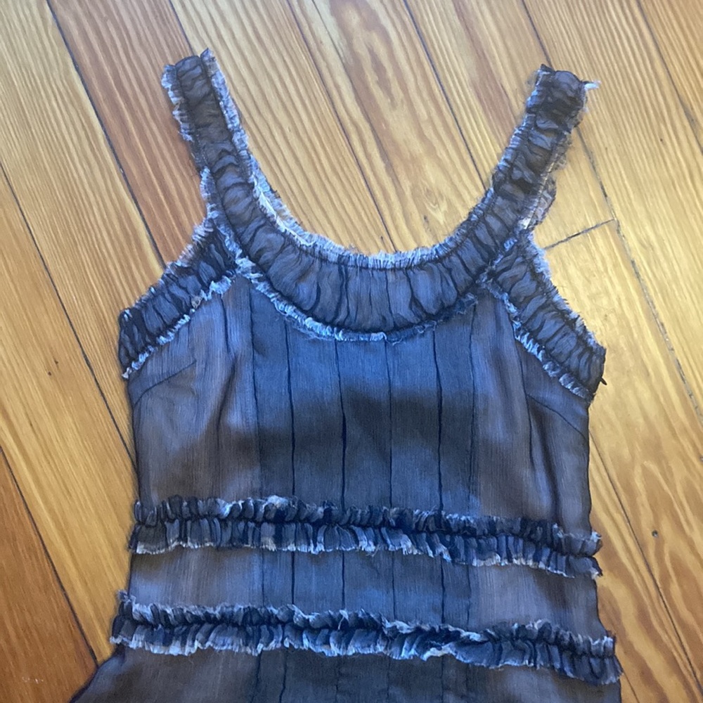 Marc Jacobs pink and black silk dress, size 2 - Picture 3 of 15